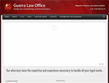 Tablet Screenshot of guerralawoffice.com